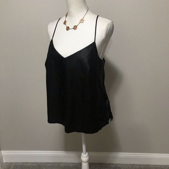NWT Vegan leather and lace sexy cami - Picture 8 of 11
